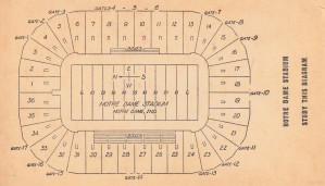 Stadium Maps_College Football Map_Notre Dame Stadium Map_South Bend Indiana Maps_Row One Brand
